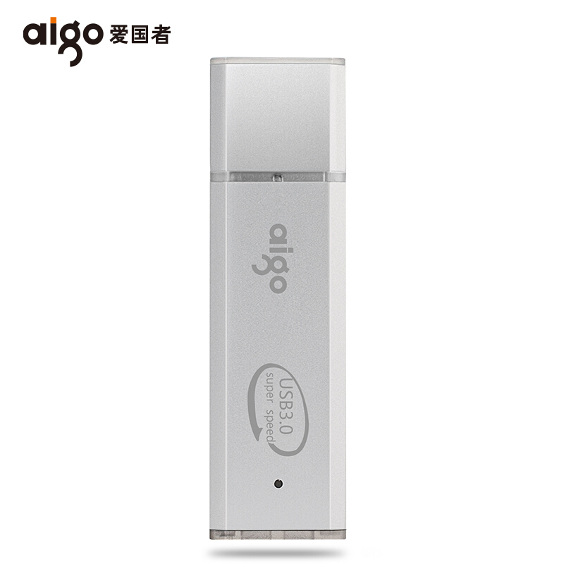 爱国者 aigo U320 U盘 银色 金属 60*17*6mm 10.3g 64GB USB3.2电脑办公防水 计价单位:个