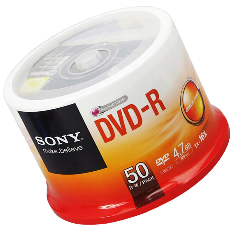 索尼 SONY DVD+R 16X 4.7G 空白DVD刻录光盘光碟 50片 盒 计价单位:盒 索尼 SONY DVD+R 16X 4.7G 空白DVD刻录光盘光碟 50片 盒 计价单位:盒