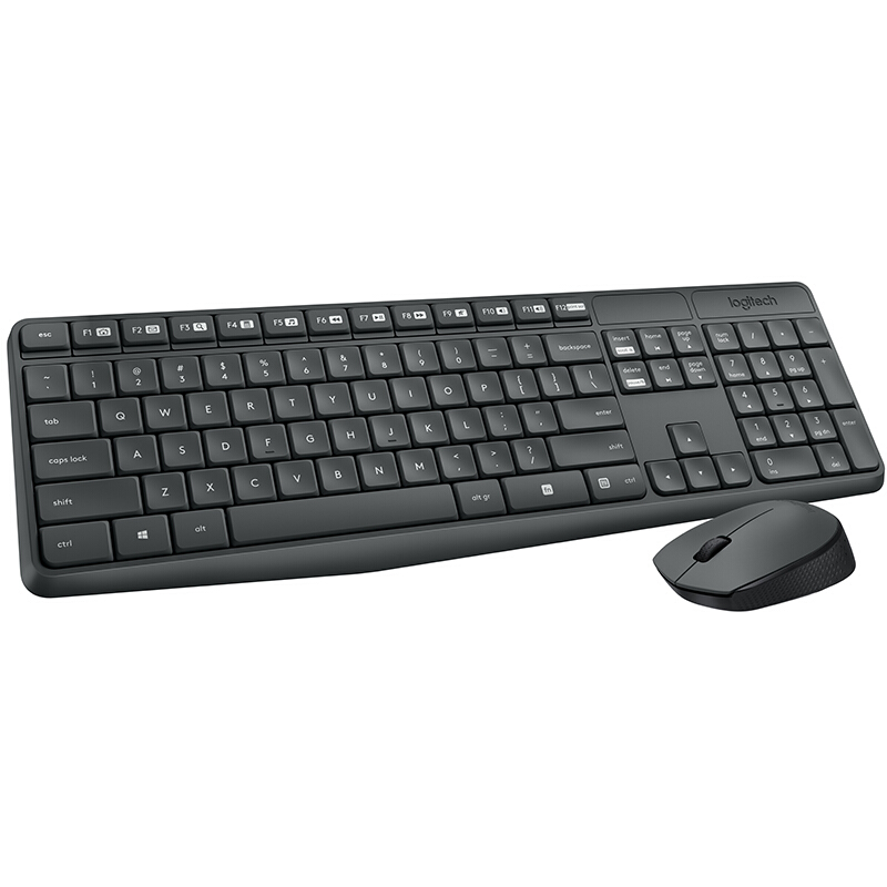 罗技 LOGITECH MK235 无线键鼠套装 灰黑色 计价单位:套