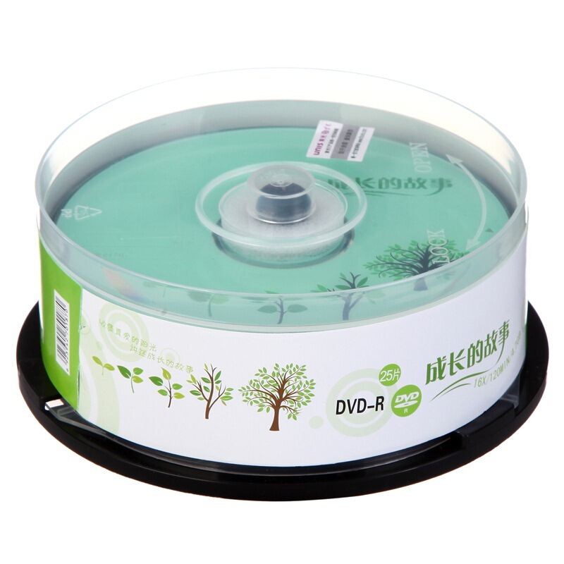 紫光 UNIS DVD-R 16速 刻录盘 4.7G 成长的故事系列 桶装25片 计价单位:筒