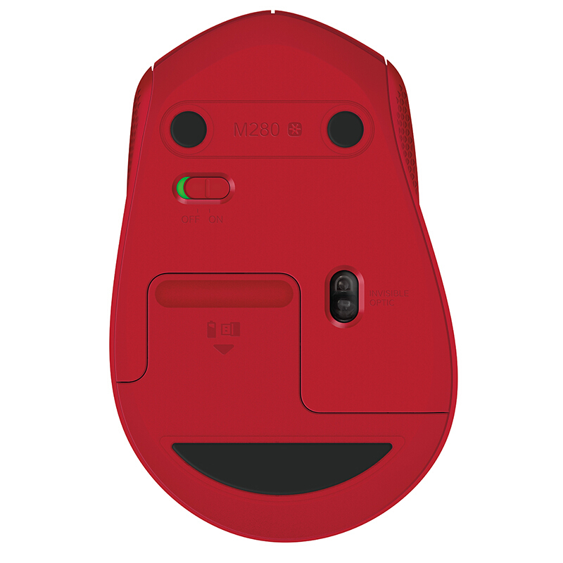 罗技 LOGITECH M280 无线鼠标 红色 计价单位:个
