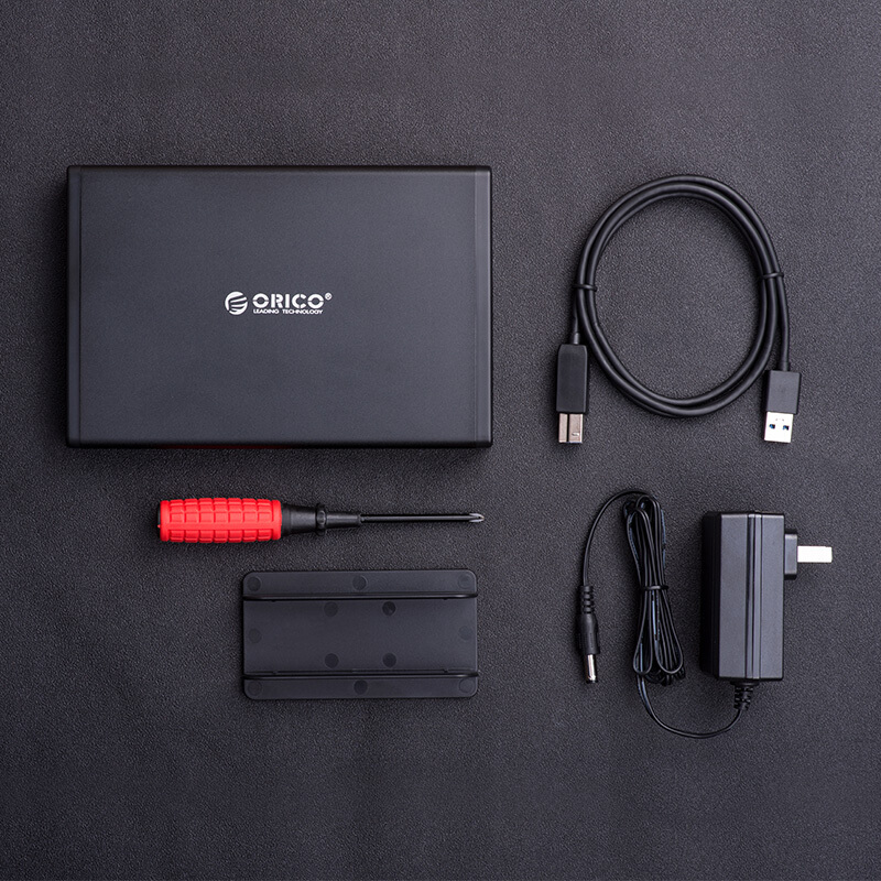奥睿科 Orico 7688U3 移动硬盘盒 USB3.0 3.5英寸 外壳 黑色 计价单位:个