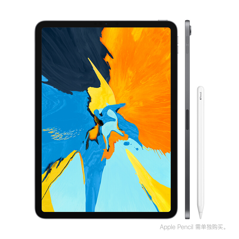 苹果 Apple MTXV2CH/A iPad Pro 11英寸平板电脑 1TB WLAN版 全面屏 A12X芯片 Face ID 深空灰色 计价单位:台