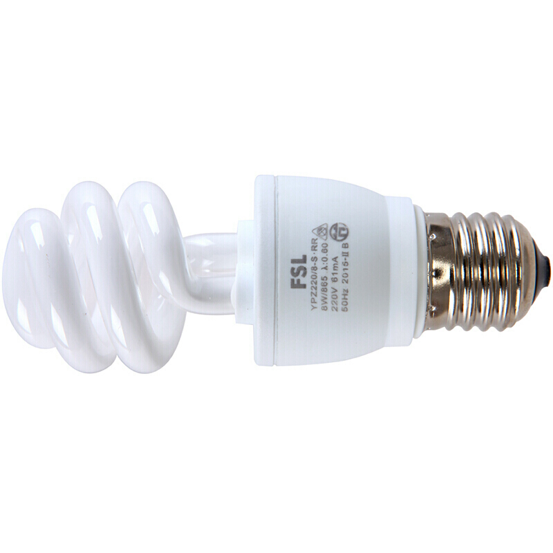 佛山照明 Fsl T3-半螺旋-11W 三基色半螺旋节能灯 E2711W 白光6500K 计价单位:只