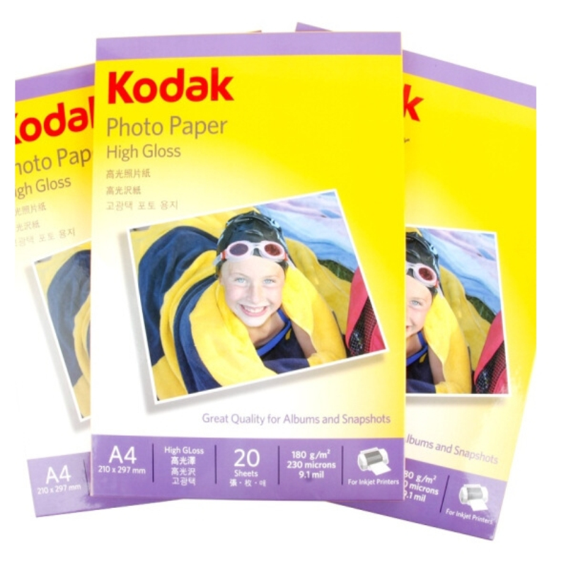 柯达 KODAK 4027-317 高光相片纸 A4 180g 20张/包 计价单位:包