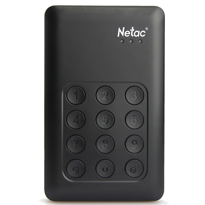 朗科 Netac K588  移动硬盘 2T 2.5寸 按键加密系列 隐私保护 黑色 计价单位:块