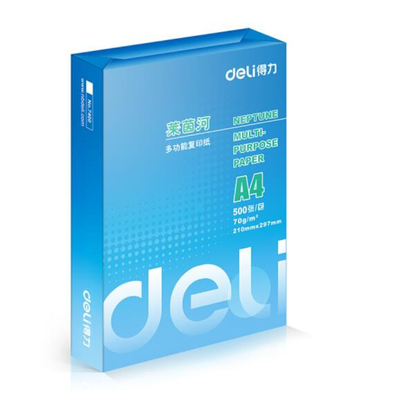 得力 deli 7402 复印纸A470G500张*8/箱 8包/箱 计价单位:包