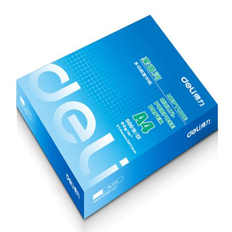得力 deli 7419 莱茵河 复印纸 A4 80克 5包/箱 计价单位:包 得力 deli 7419 莱茵河 复印纸 A4 80克 5包/箱 计价单位:包