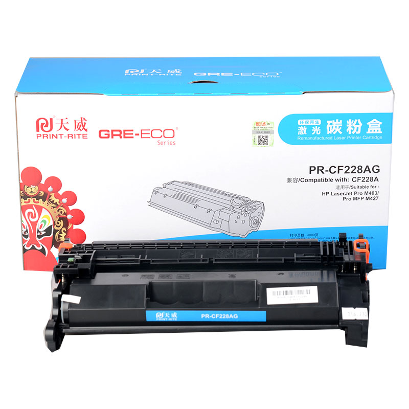 天威 PRINT-RITE CF228A 硒鼓带芯片 标准装 黑色 适用惠普HP M403/M403dn/M403n/M403d M427FDN/DW打印机  计价单位:支