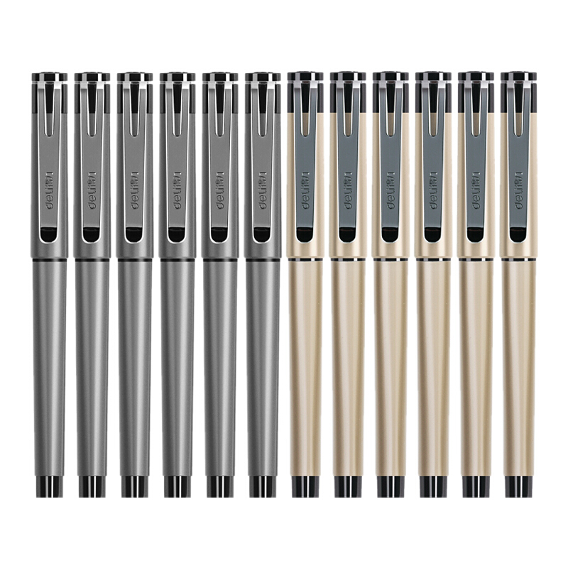 得力 deli S95 商务中性笔 黑 0.5mm 12支/盒 计价单位:盒