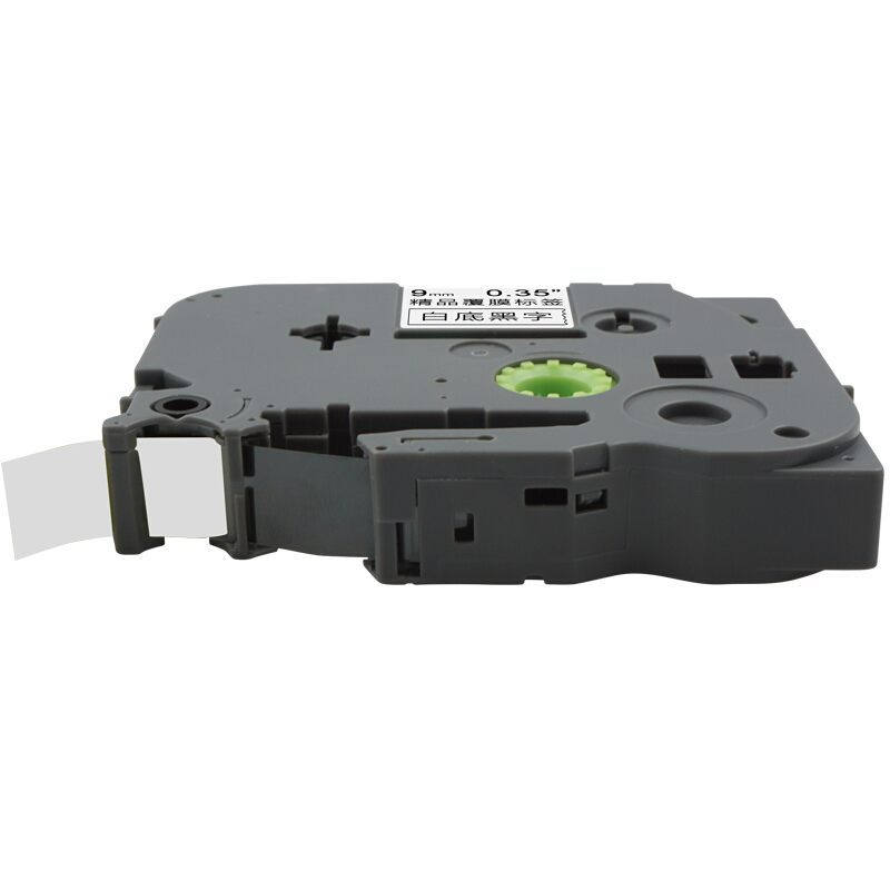 e代  TZe-221 标签带 9mm 白底黑字 适用兄弟PT-D200 PT-D210 PT-2030 计价单位:个
