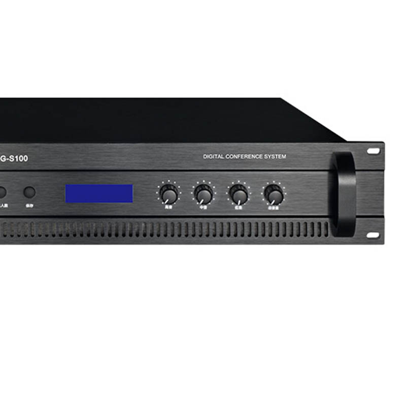 得胜 TAKSTAR DG-S100 主机 手拉手会议系统 控制代表单元 黑色 355*485*100mm 计价单位:台