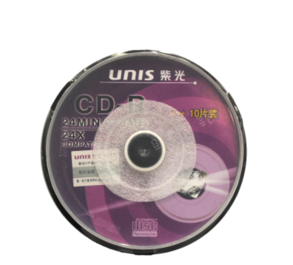 紫光 UNIS CD-R CD光盘 3寸 1-24X 210MB 10片/盒 计价单位:盒