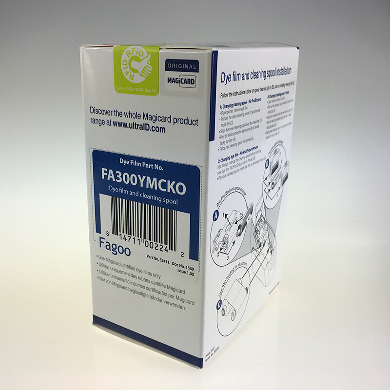 法高(fagoo) FA300YMCKO 色带 彩色 适用于P310E 计价单位:卷