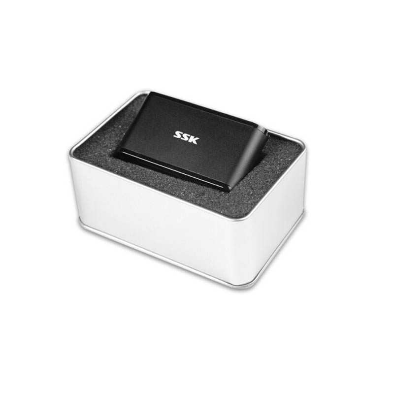 飚王 SSK SCRM630 读卡器 USB3.0SD/CF/TF 航空级铝合金 环保ABS 黑色 计价单位:个