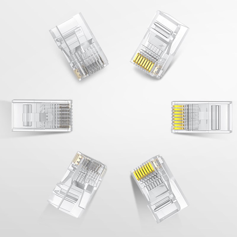 绿联 UGREEN 60558 六类网线水晶头 RJ45非屏蔽 PVC材质 100个/盒 计价单位:盒