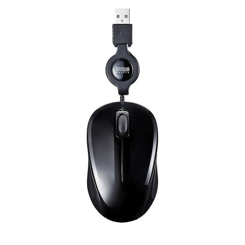 山业 SANWA SUPPLY MA-BLMA8BK 有线鼠标 静音 蓝牙 可卷线 黑色 计价单位:个