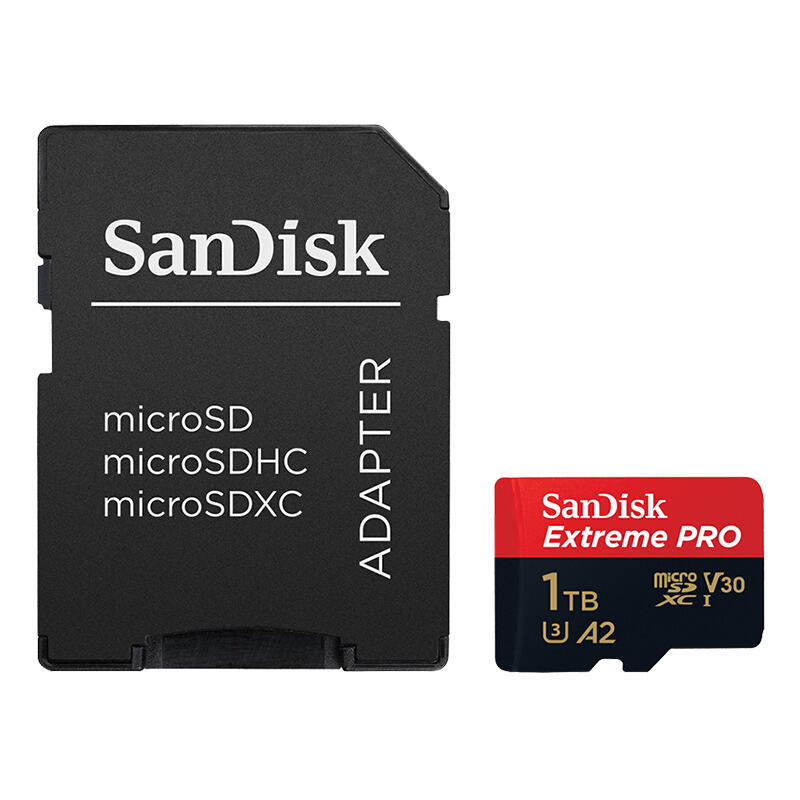 闪迪 SANDISK SDSQXCZ-1T00-ZN6MA TF存储卡 1TB A2 V30 U3 4K至尊超极速移动版 读速170MB/s 写速90MB/s 计价单位:个