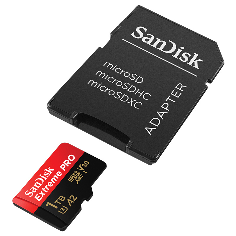 闪迪 SANDISK SDSQXCZ-1T00-ZN6MA TF存储卡 1TB A2 V30 U3 4K至尊超极速移动版 读速170MB/s 写速90MB/s 计价单位:个