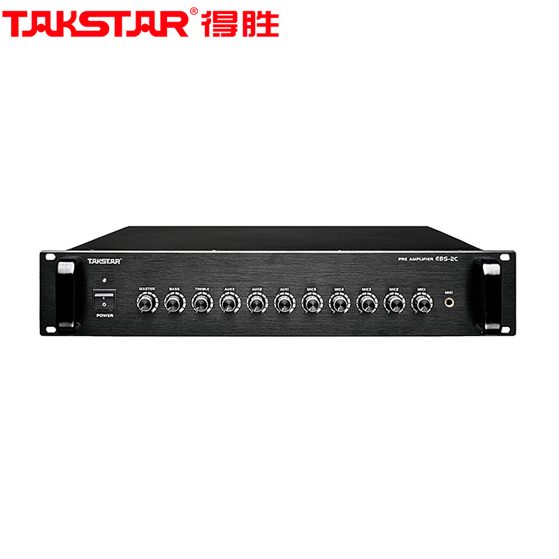 得胜 TAKSTAR EBS-2C 前置放大器 十路输入通道 485*340*88mm 黑色 计价单位:台