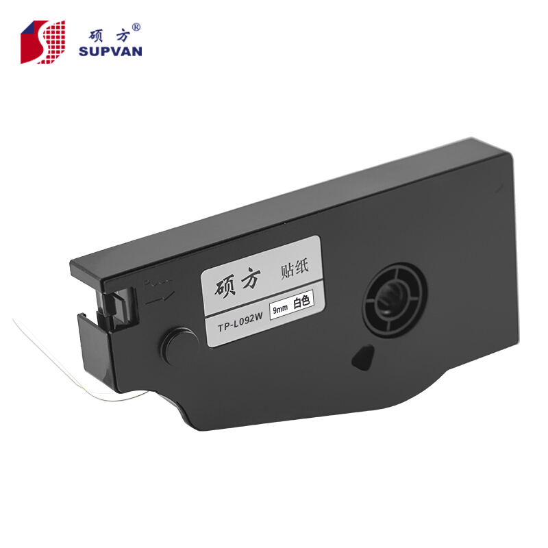 硕方  TP-L092W 线号机标签纸 白色 9mm 适用于TP70 TP76 TP80 TP86 计价单位:个