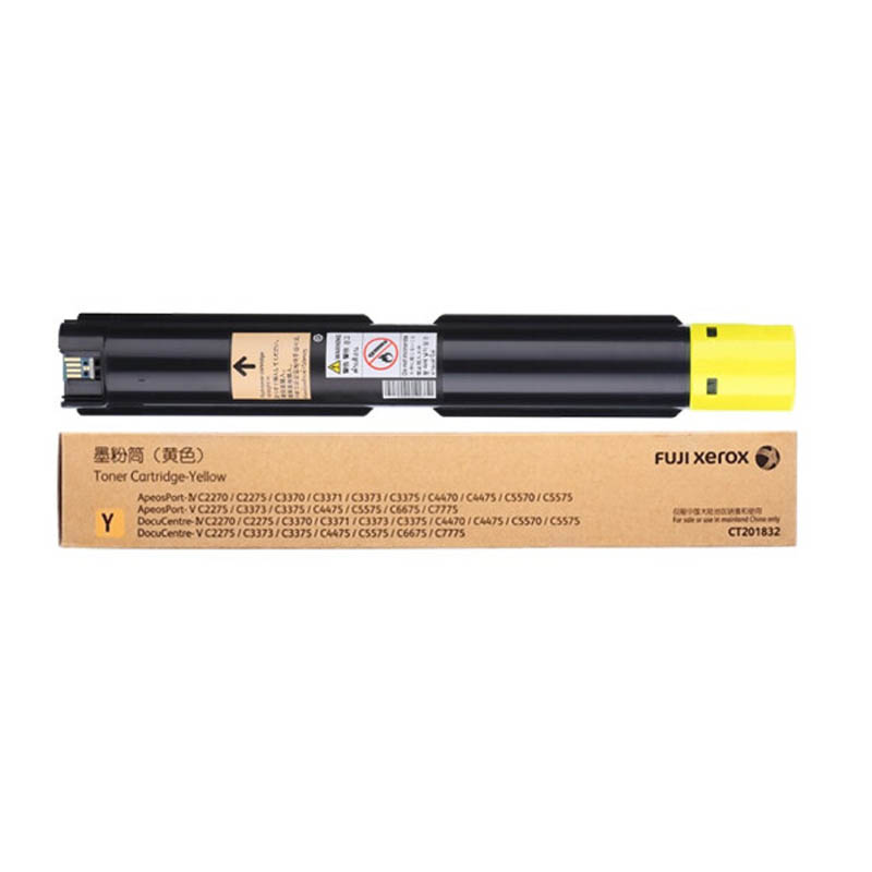 富士施乐 Fuji Xerox CT201832 墨粉筒 黄色 适用DocuCentre C2270/C3370/C4470/C5570 计价单位:支