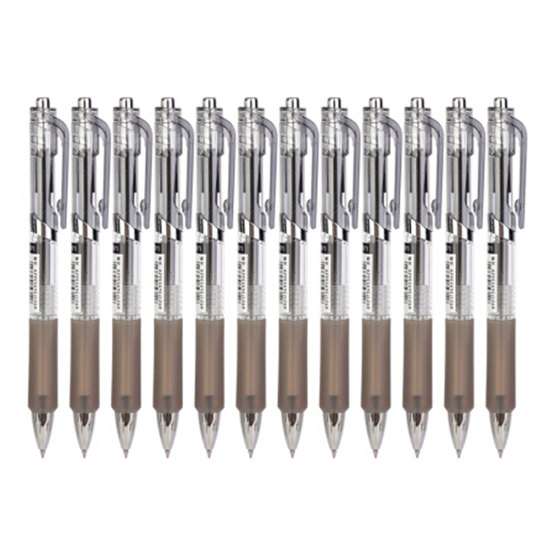 得力 deli S801 速干按动笔 0.5mm 子弹头 黑色 12支/盒 计价单位:盒 得力 deli S801 速干按动笔 0.5mm 子弹头 黑色 12支/盒 计价单位:盒