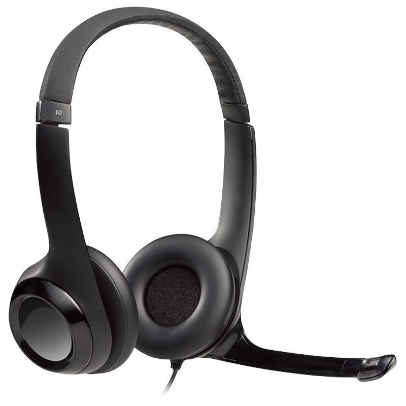 罗技 LOGITECH H390 耳机 头戴式 带麦克风话筒 黑色  计价单位:副