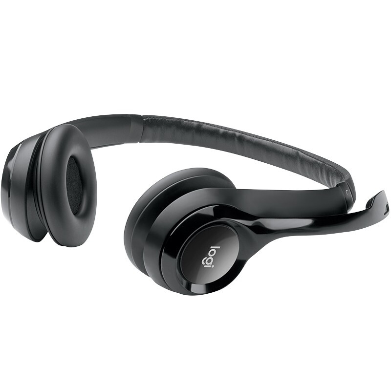 罗技 LOGITECH H390 耳机 头戴式 带麦克风话筒 黑色  计价单位:副