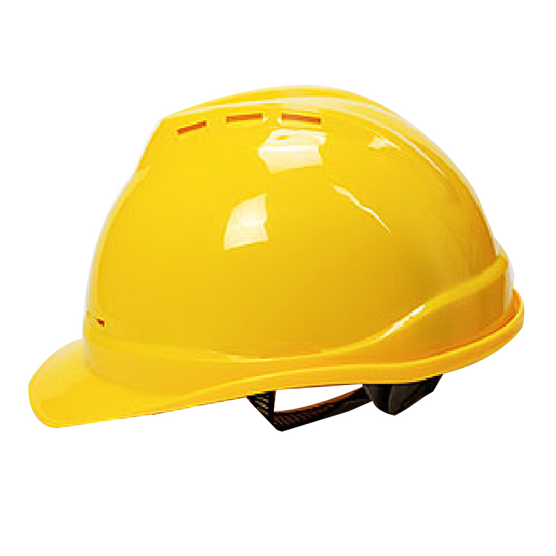 谋福  9520 V型加厚安全帽 防砸抗冲击 黄色仓 计价单位:顶