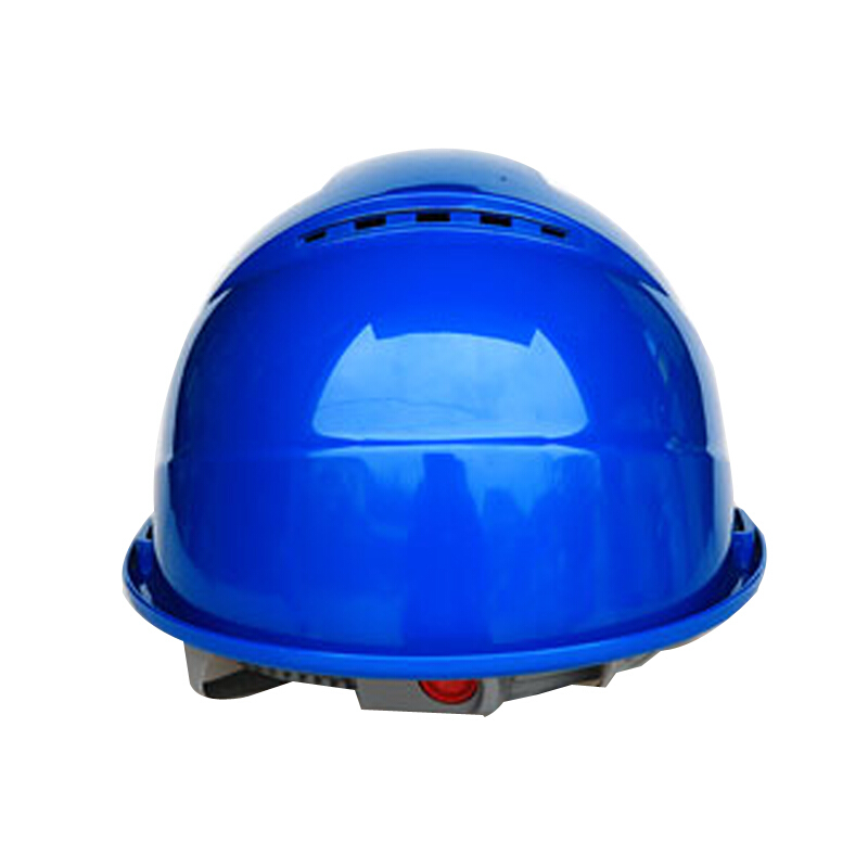 谋福  9975 安全帽 国标加厚头盔 四面透气挡水槽 卷边款蓝色 计价单位:顶