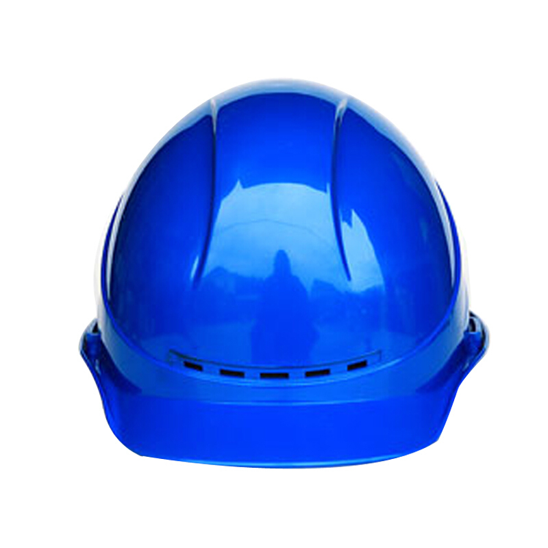 谋福  9975 安全帽 国标加厚头盔 四面透气挡水槽 卷边款蓝色 计价单位:顶