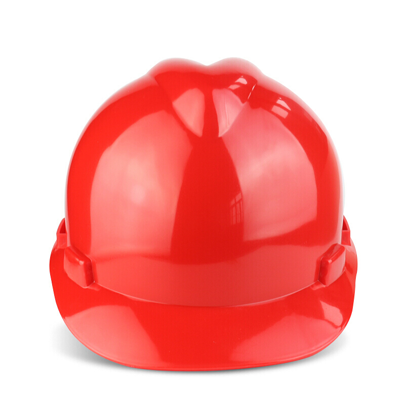 谋福  8037-1 安全帽 V型 通用 红色 PE标准款 计价单位:个