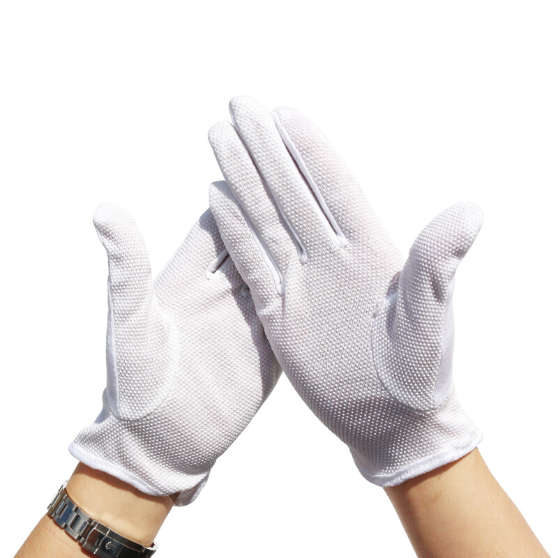 谋福  93692 白色礼仪手套  10付装防滑款  计价单位:打 谋福  93692 白色礼仪手套  10付装防滑款  计价单位:打