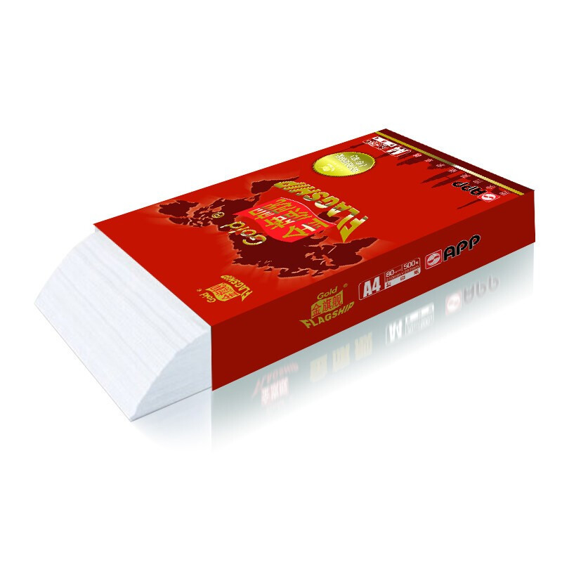 金旗舰 A4 80g 复印纸 500张/包 5包/箱 计价单位:箱 金旗舰 A4 80g 复印纸 500张/包 5包/箱 计价单位:箱