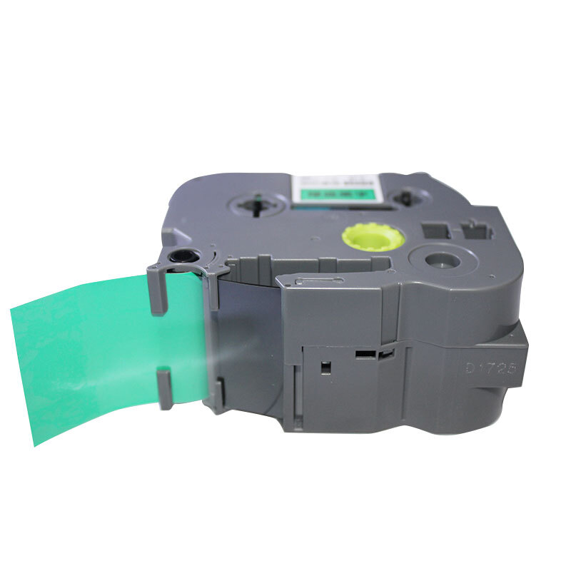 普贴 PUTY TZ3-761 标签打印机色带 绿底黑字 36mm 适用兄弟标签机 计价单位:个