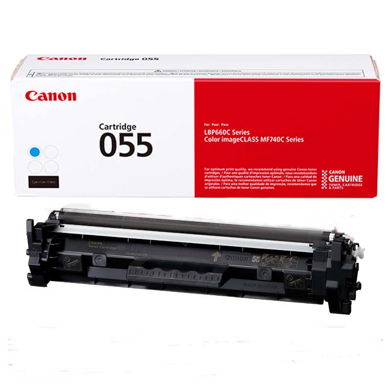 佳能 Canon CRG-055C 硒鼓 青色 2100页 适用于LBP663Cd LBP664Cx MF742Cdw MF746Cx 计价单位:支