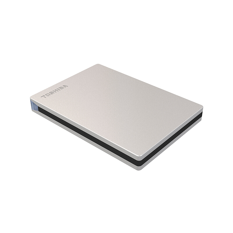 东芝 TOSHIBA 2TB 移动硬盘 slim系列 USB3.0 2.5英寸 银色 计价单位:块