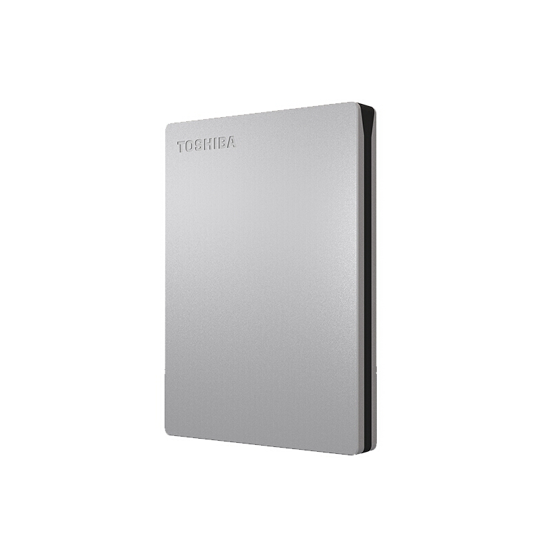 东芝 TOSHIBA 2TB 移动硬盘 slim系列 USB3.0 2.5英寸 银色 计价单位:块