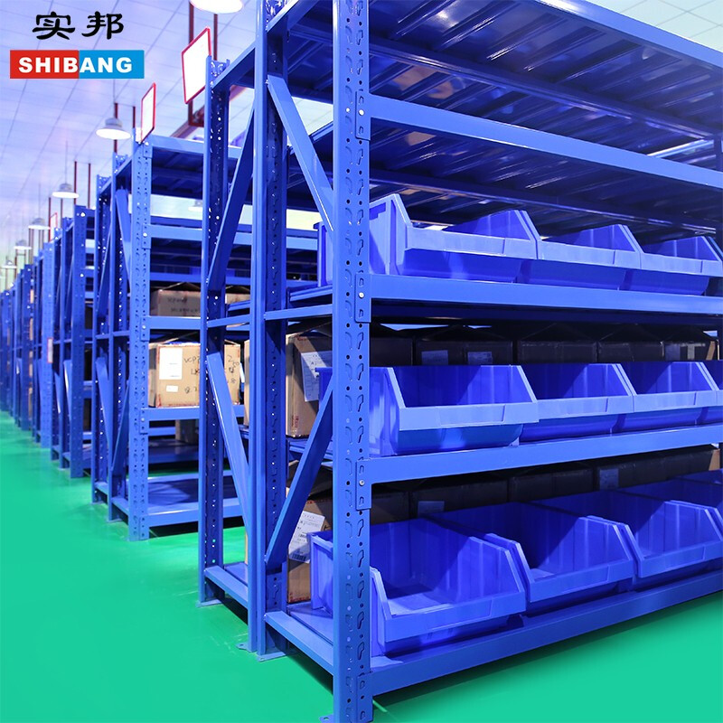 实邦 st180kg 重型仓库货架 冷轧钢板 1吨 可拆卸 4层主架 单层承重800公斤 200cm*60cm*200cm 蓝色 计价单位:组