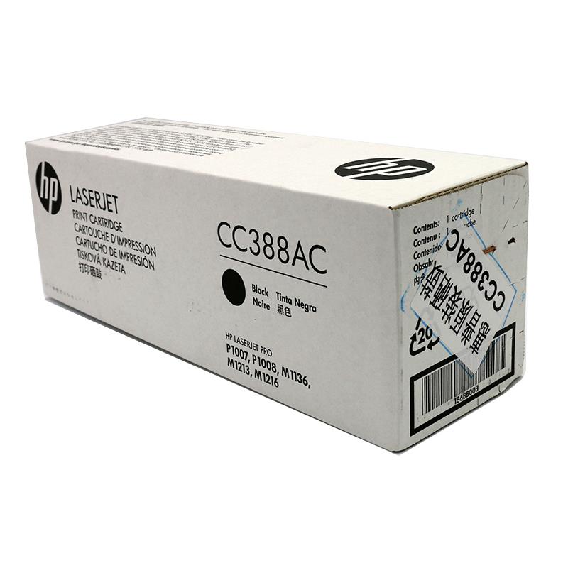 惠普 HP CC388AC 硒鼓 黑色 1500页 适用P1007 P1008 P1106 P1108 M1136 M1219nf M1213nf 计价单位:支
