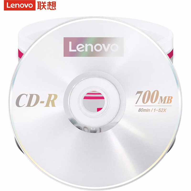 联想 Lenovo CD-R 光盘 刻录盘 52速700MB 桶装50片 计价单位:桶