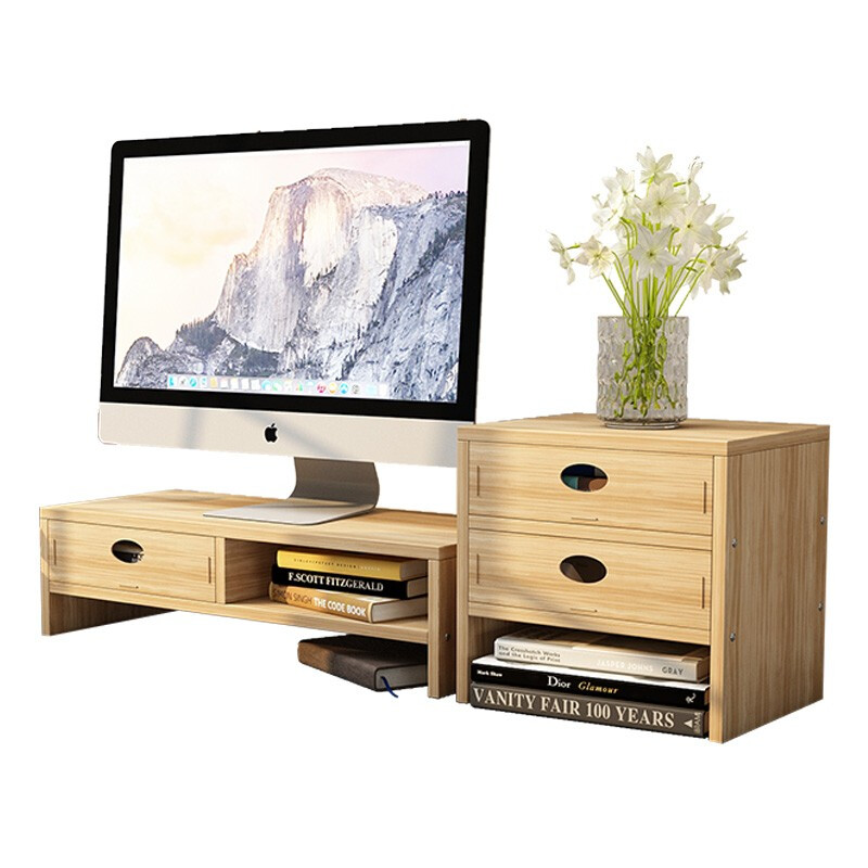 映季 单抽屉 B款 电脑增高架 台式电脑显示器增高架 浅胡桃 计价单位:台 映季 单抽屉 B款 电脑增高架 台式电脑显示器增高架 浅胡桃 计价单位:台