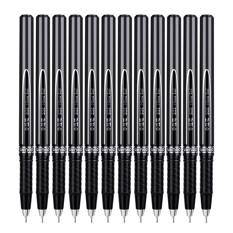 得力 deli S36 碳素签字笔 0.5mm 黑色 全针管  12支/盒 计价单位:盒
