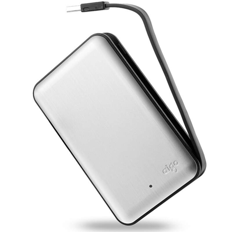 爱国者 aigo HD808 移动硬盘 2TB USB3.0 灰色 计价单位:块