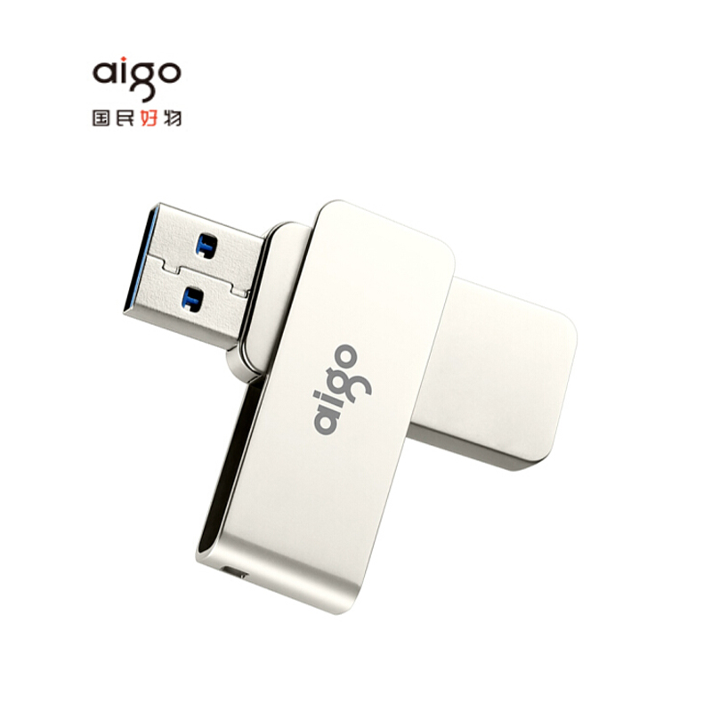 爱国者 aigo U330 U盘 USB3.2 64G 银色 计价单位:个