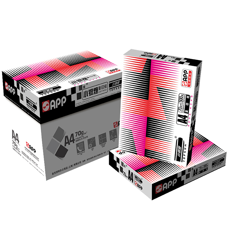 小钢炮 TOPGUN A4 70g 复印纸 经典系列  500张/包 5包/箱 计价单位:包