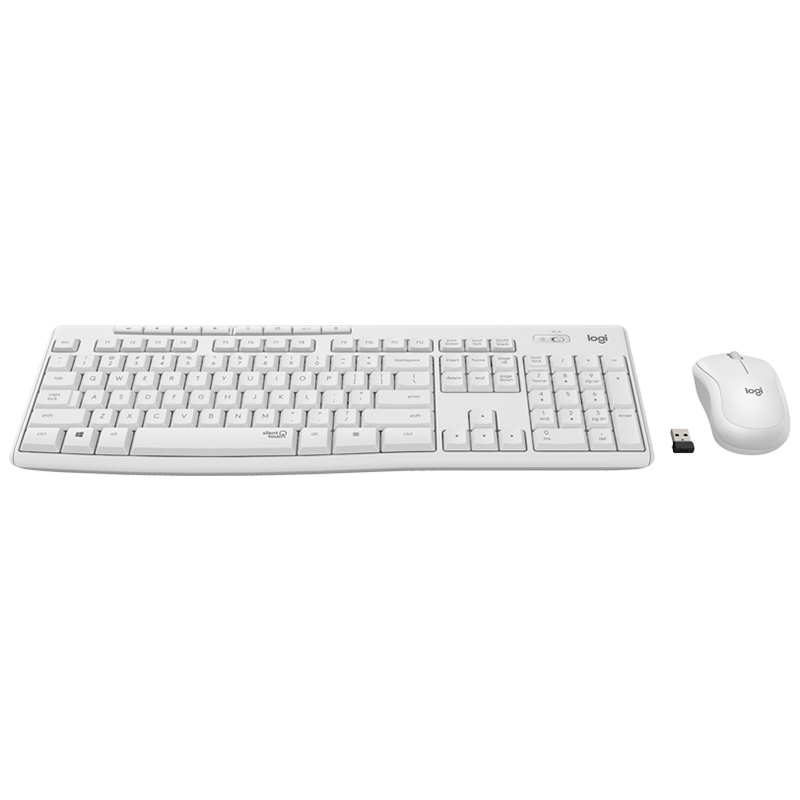 罗技 LOGITECH MK295 无线键鼠套装 全尺寸带无线2.4G接收器 白色 计价单位:套 罗技 LOGITECH MK295 无线键鼠套装 全尺寸带无线2.4G接收器 白色 计价单位:套