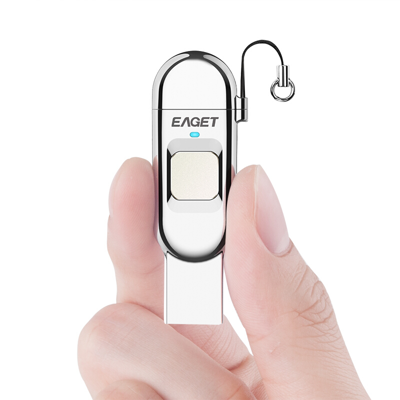 忆捷 EAGET FU68 U盘 32GB Type-C USB3.1 指纹加密 双接口 计价单位:个