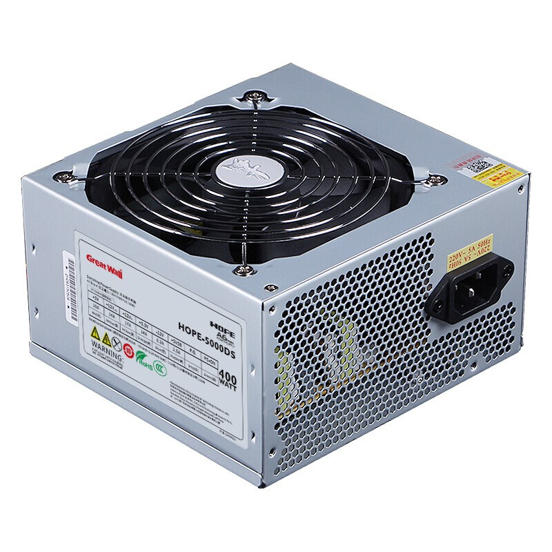 长城 Greatwall HOPE-5000DS 电源 额定400W 60cm超长输出线 ATX 电源 150*140*86mm 计价单位:个